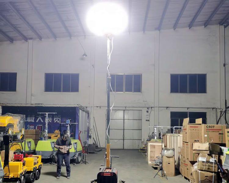 7米、9米手推式 拖車式移動(dòng)照明燈車安裝使用方法