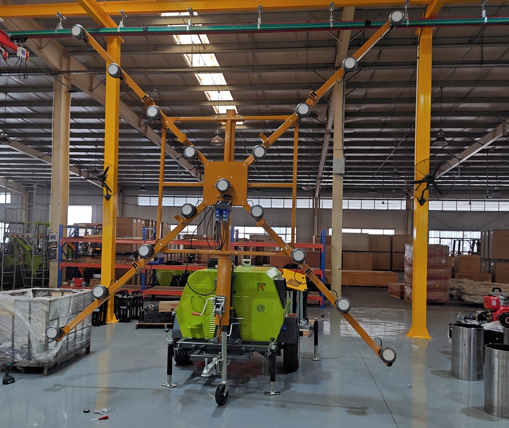 拖車式移動照明車 機(jī)場跑道關(guān)閉預(yù)警標(biāo)志燈塔4TN4000B